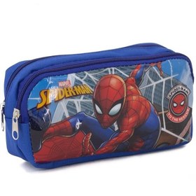 Resim Spiderman Lisanslı Örümcek Adam Karakterli Çift Gözlü Kalemlik Kutusu 