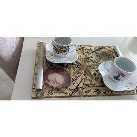 Resim Deniz Manzaralı Tepsi - 12406 