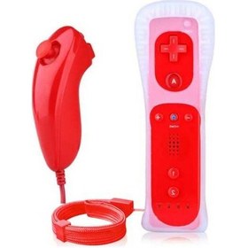 Resim Bloomnest Wii Nötr Sol Sağ Kulplar/wii Sağ Sol El Tavuk Bacağı Kulpu/silikon Kılıf El İpi Kırmızı 