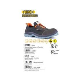 Resim Mekap Pro Gripper Yukon GPR-175 S1P Src Fiberglass burun Kevlar Ara Taban Iş Ayakkabısı 