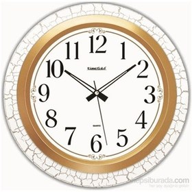 Resim Time Gold Salon Ofis Duvar Saati Plastik 35 Cm (151284100) Altın 