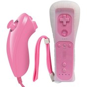 Resim Geekyou Wii Oyun Kumandası - Hızlandırıcılı 2'li Set, Taşınabilir Ve Eğlenceli Pembe 
