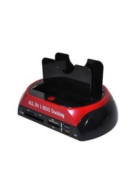 Resim Harici Usb 2.0 2.5- 3.5 Ide+Sata Hdd + Kart Okuyucu Docking Hdd 