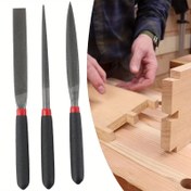 Resim 1 Set Profesyonel Çelik İğne Törpüler, Düz & Yuvarlak Başlı, Ahşap İşleme, Oyma, Cam & Metal İşçiliği için, Koruyucu Kılıflı El Alet Seti, Taş, Marangozluk Araçları 
