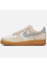 Resim Nike Air Force 1 '07 Lv8 Leather Unisex Sneaker Swoosh Hakiki Deri Günlük Spor Ayakkabı Krem Krem 