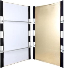 Resim Peri Bounce 1.1 x 1.7 M Butterfly Yansıtıcı Reflektör Paneli Beyaz - Altın 