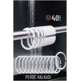 Resim Skygo ModaCar Banyo Perde Halkaları 40 ADET 