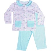 Resim Luggi Unisex Çocuk Mavi Desenli Pijama Takımı Lg-4444 