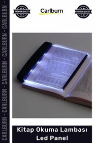 Resim Carlburn Özel Üretim Şeffaf Pleksiglas Ayarlanabilir Işıklı Göz Dostu Pilli Kitap Okuma Lambası Led Panel 