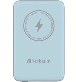 Resim Verbatim 10000 Mah Manyetik Kablosuz (Magsafe) 15W Powerbank 20 W PD Mavi Renk Kablo Dahil 