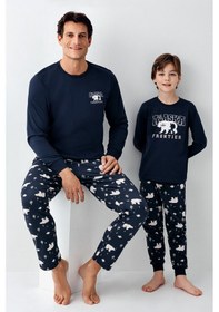 Resim Rolypoly Erkek Çocuk Lacivert Pijama Takımı 5274-48730 Lacivert 