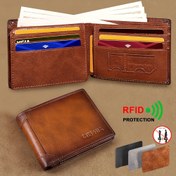 Resim Vintage Erkek Gerçek Deri RFID Engelleme Cüzdanı - Çoklu Kart Yuvaları ile Kahverengi Kapaklı Tasarım, Şık İş Tarzı, Dayanıklı ve Güvenli - Sevgililer Günü, Babalar Günü veya Şükran Günü için Mükemmel Hediye, Rfid Güvenli Cüzdan | Şık İş Cüzdanı | Antika Deri Cüzdan, Şükran Günü için Mükemmel 