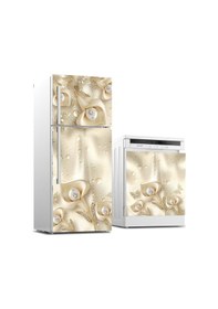 Resim Buzdolabı Ve Bulaşık Makinası Beyaz Eşya Sticker Kaplama 3d Çiçek Ağacı 