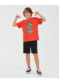 Resim Skechers Graphic Tee B Short Sleeve Büyük Erkek Çocuk Turuncu Tshirt Sk241093-700 