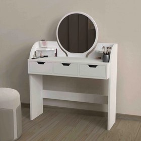 Resim Remaks Beuty Makyaj Masası Beyaz 