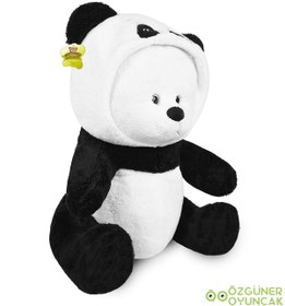 Resim Özgüner Oyuncak 90 cm Kapüşonlu Uykumcuk Peluş Ayıcık Panda 