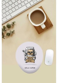 Resim Astro Dog Desenli Bilek Destekli Mouse Pad Mousepad 