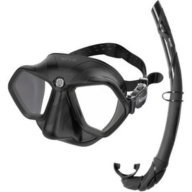 Resim Seac Raptor Maske Şnorkel Set Siyah Siyah 