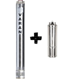 Resim Varan 4sd 4/10 Motorlu Paslanmaz 4" Derin Kuyu Pompası 1 Hp/ 0.75 Kw, Monofaze 220 V, 75 Mss 