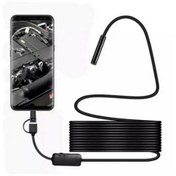 Resim toganshop Endoskop Yılan Video Kamera Led’li 10 Metre 7 Mm Sert Kablo 