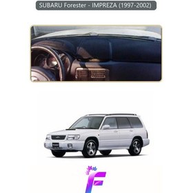 Resim Subaru Forester / Impreza 1997-2002 Uyumlu Torpido Örtüsü Yansıma Önleyici Tam Koruma K38 Gri 