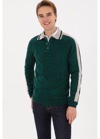 Resim U.s. Polo Assn. Erkek Koyu Yeşil Kazak /triko 50315043-vr079 Koyu Yesıl 