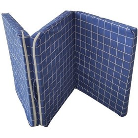 Resim Katlanır Yatak Yer Yatağı Sünger Yatak Tek Kişilik 80x180 Mavi Pano 7 Cm 