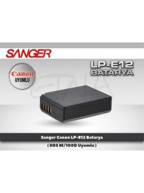 Resim Sanger Canon LP-E12 Batarya 100D/EOS M 