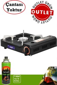 Resim EksikSepeti Tekli Portatif Ocak Kamp Ocağı + Kamp Gazı 227g 1 Adet ( Outlet Ürün ) 