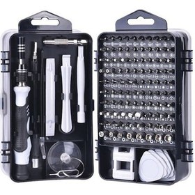 Resim 115 İn 1 Hassas Tornavida Onarım Alet Manyetik Sürücü Kitli Elektronik Hassas Tornavida Seti 4989 