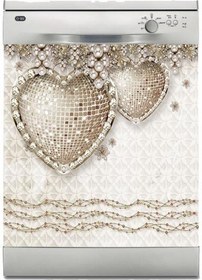 Resim Bulaşık Makinesi Sticker Kaplama Beyaz Eşya Kaplama Elmas Kuğu 