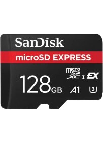 Resim SanDisk microSD Express 128GB UHS-I Hız Parametreleri İle 5,3K Kamera Ve Drone İçin Uyumluluk 