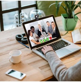 Resim Reedark Usb Klipsli Hd Web Kamerası, Yerleşik Mikrofonlu Video Konferans Ve Çevrimiçi Dersler İçin Uygun Altın 