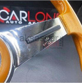 Resim carlone Personel Ahşap Vintage Retro 38cm Direksiyon- Etiketçilere Özel Şık Ahşap Direksiyon 