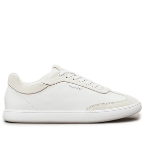 Resim Calvin Klein CUPSOLE LACE UP - LTH SUE Beyaz Kadın Sneaker 