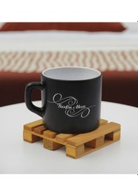 Resim Bk Gift Kişiye Özel İsimli Siyah Renkli Middle Çay & Kahve Fincanı-2, Arkadaşa Hediye, Sevgiliye Hediye, Doğum Günü Hediyesi Kobitmeyencom32506 Bk Gif 