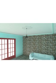 Resim Motifpiyer Lamba Tavan Göbeği-Sekizgen-egri-81-56cm-2 Adet 
