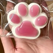 Resim Yavaş Geri Dönüşlü Gerçekçi Kedi Patisi Rahatlatıcı Oyuncak - TPR Malzeme ile Pembe ve Beyaz Tasarım, Toksik Olmayan Duyusal Fidget Yetişkinler ve Çocuklar için, Sınıf Ödülü, Ofis Hediyesi, Doğum Günü Partisi İkramı, Eğlenceli Rahatlama Aracı 