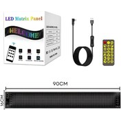 Resim MISAWA Led Panel 90cm*19cm, Çoklu Dil Seçeneği, Tasarım Oluşturma, Canlı Renkler, Uzaktan Kumanda 