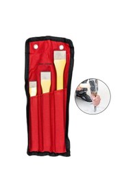 Resim 6466 Düz Keski Seti 175-200-250 Mm Bez Çantalı 