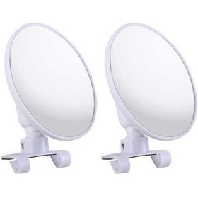 Resim Wondernest 2 Adet Orta Boy Araba Dikiz Aynası Kör Nokta Yardımcı Ayna Beyaz Beyaz 