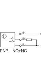 Resim Lanbao PSFT-BC80DPB ,KÜBIK/80CM Pnp-No/nc 3-Kablo Cisim Fotosel 