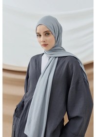 Resim Aminenesil Modakaşmir Penye Şal Açık Gri A.Gri 
