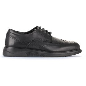 Resim Bueno Shoes Siyah Atlas Deri Erkek Klasik Ayakkabı 