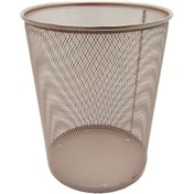 Resim Mas Ofis Çöp Kovası Metal Tam Perforeli 10 Litre Bakır 854 