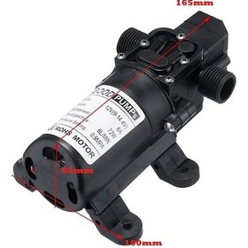 Resim Ebitda 12v 72w Spiral Su Pompası - 6l/dk 130psi Tekne İçin, Süper Dayanıklı Model 