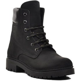 Resim Ayakmod 90001-9 Siyah Nubuk İçi Polarlı Hakiki Deri Unisex Bot 001 