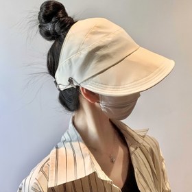 Resim Kadınlar İçin Güneş Koruma Şapkası, Yazlık Geniş Kenarlı Moda Balıkçı Şapka 