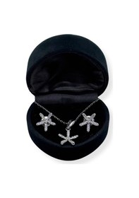 Resim Oya Silver Taşlı Deniz Yıldızı Gümüş Set&takım 