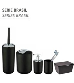 Resim L Siyah Sallanan Kapaklı Kova 6,5 L 